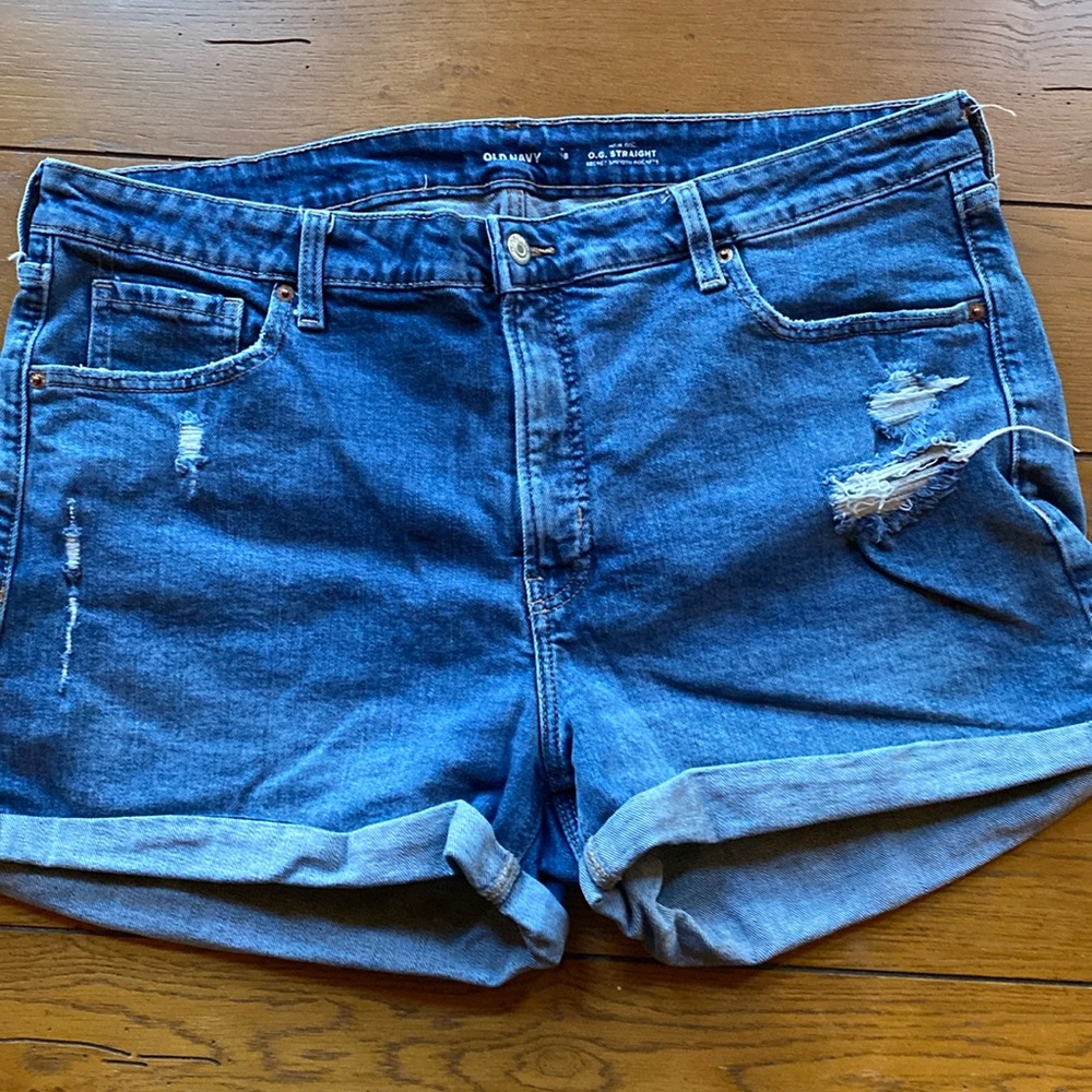 Denim shorts